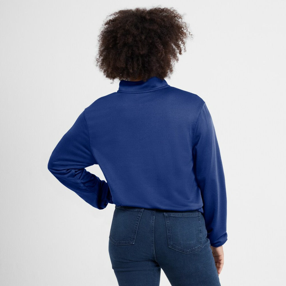 MLB St. Louis Cardinals Nike Women's Rewind Splice Half-Zip Semi-Cropped Bubble Hem Sweatshirt