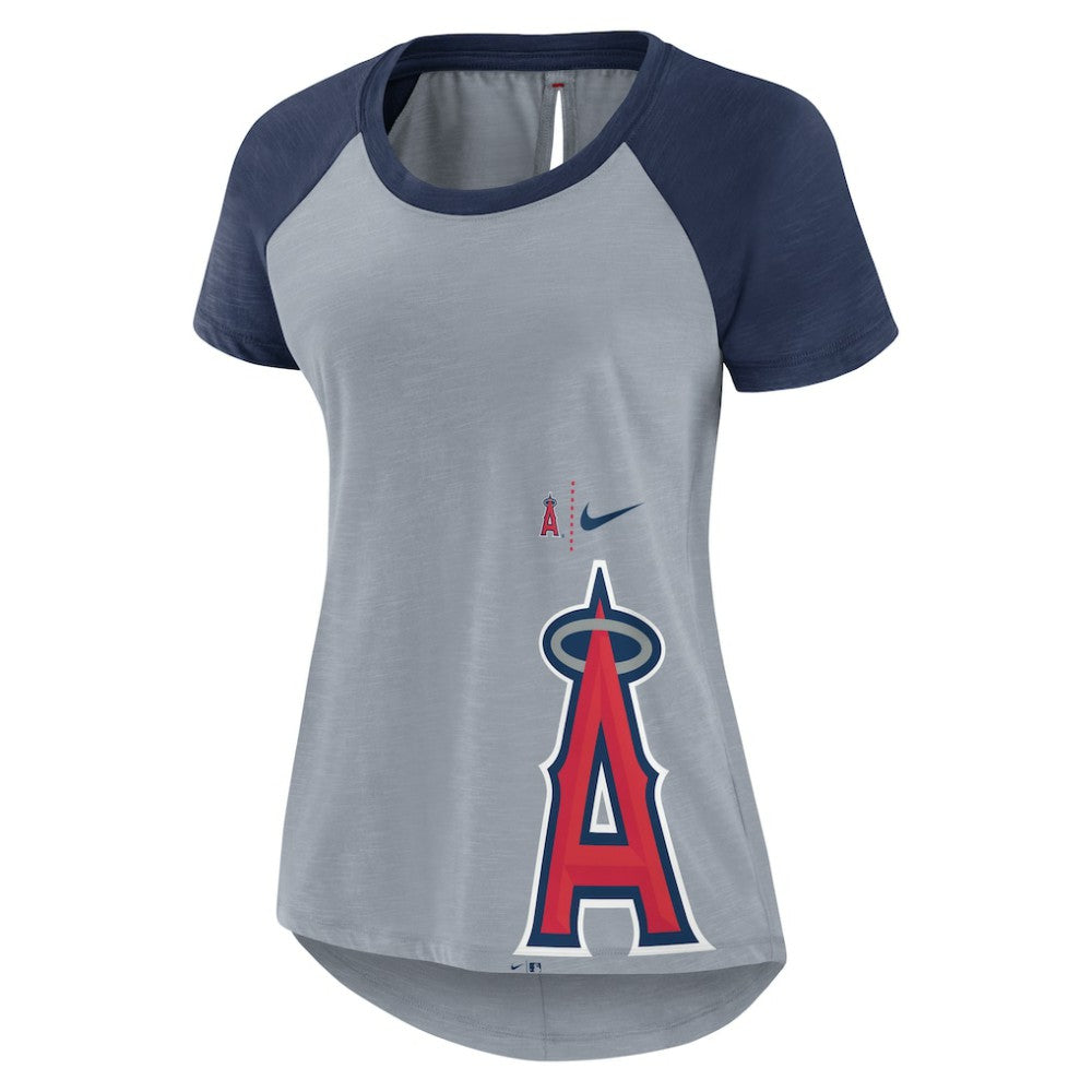 MLB Los Angeles Angels Nike Women's Summer Breeze Raglan Fashion T-Shirt