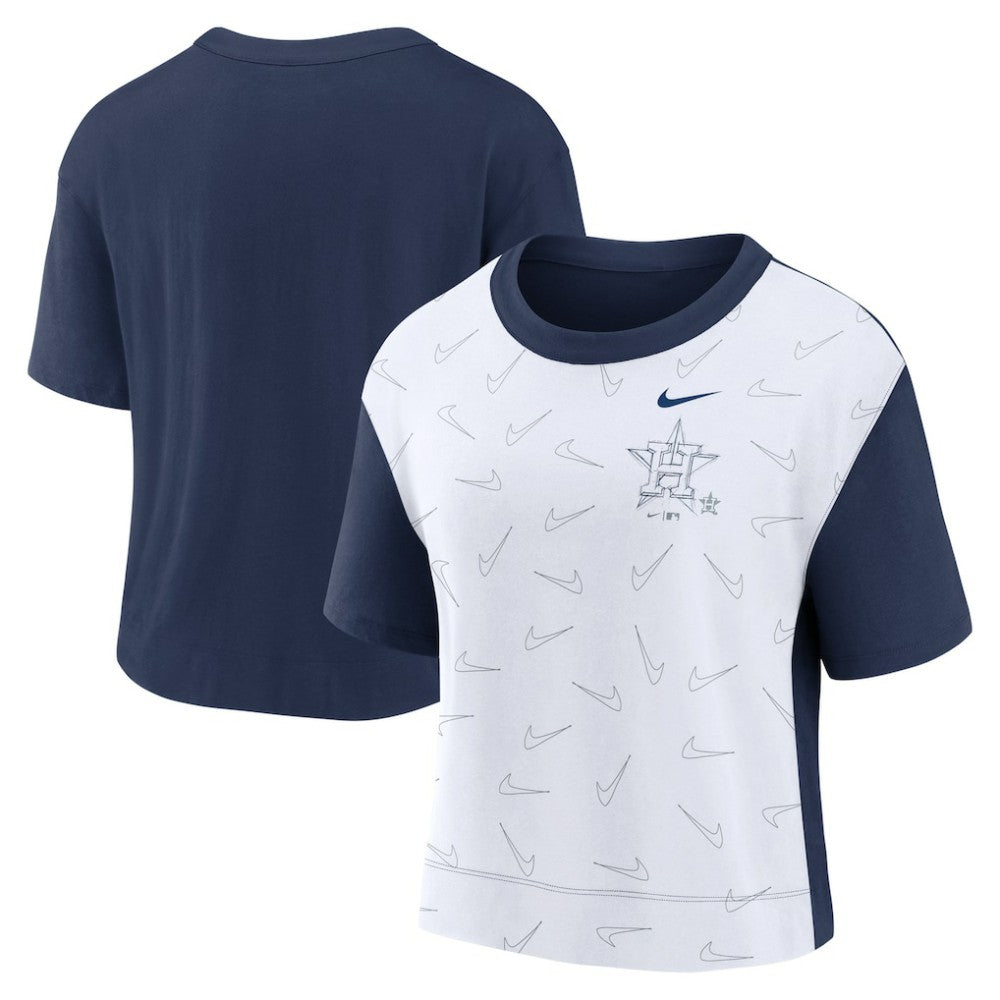 MLB Houston Astros Nike Women's Line Up High Hip Fashion T-Shirt