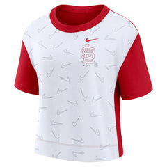 MLB St. Louis Cardinals Nike Women's Line Up High Hip Fashion T-Shirt