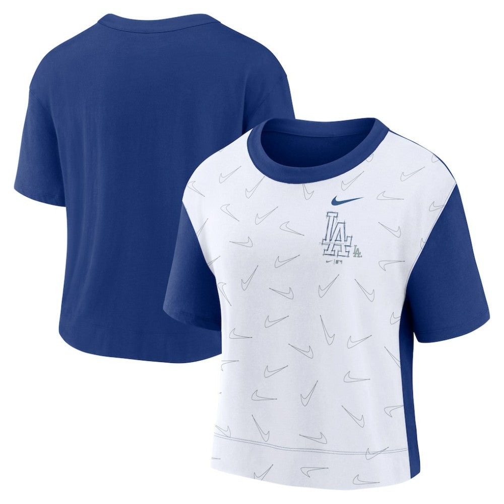 MLB Los Angeles Dodgers Nike Women's Line Up High Hip Fashion T-Shirt