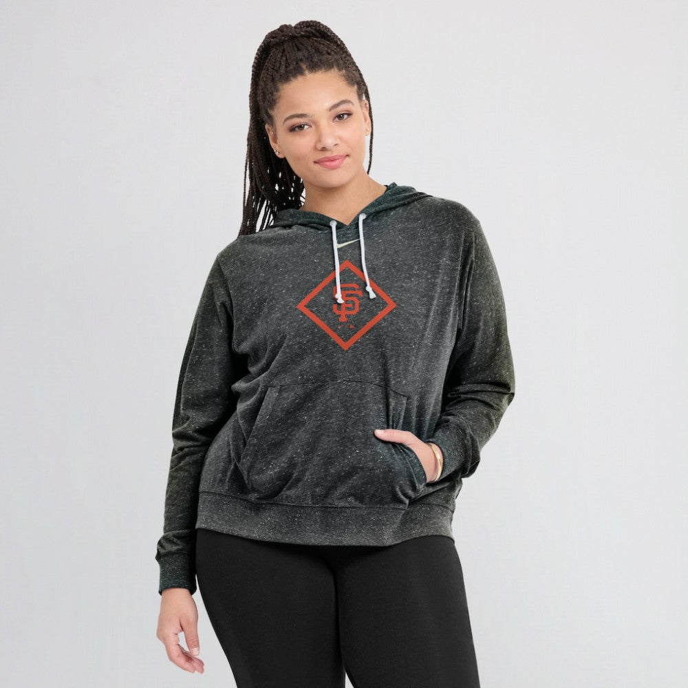 MLB San Francisco Giants Nike Women's Diamond Icon Gym Vintage Lightweight Hooded Top