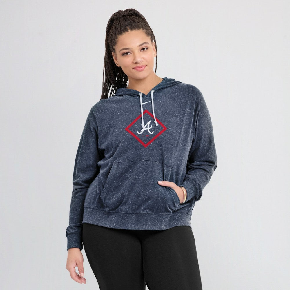 MLB Atlanta Braves Nike Women's Diamond Icon Gym Vintage Lightweight Hooded Top