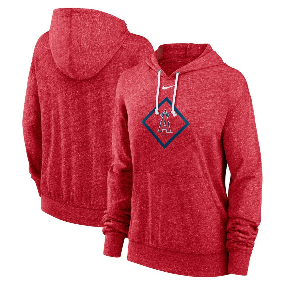 MLB Los Angeles Angels Nike Women's Diamond Icon Gym Vintage Lightweight Hooded Top
