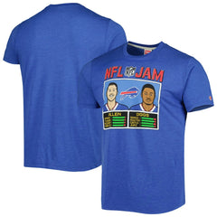 Josh Allen & Stefon Diggs  Homage Unisex NFL Jam Tri-Blend T-Shirt - Buffalo Bills