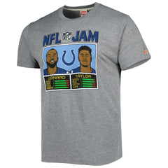 Jonathan Taylor & Shaquille Leonard  Homage Unisex NFL Jam Tri-Blend T-Shirt - Indianapolis Colts
