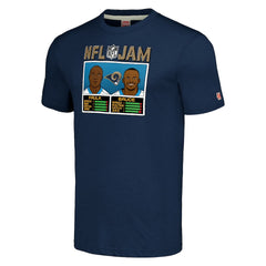 Isaac Bruce & Marshall Faulk  Homage Unisex NFL Jam Retired Tri-Blend T-Shirt - Los Angeles Rams