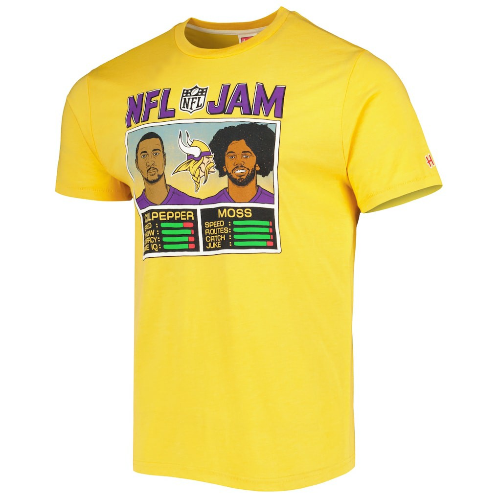 Randy Moss & Daunte Culpepper  Homage Unisex NFL Jam Retired Tri-Blend T-Shirt - Minnesota Vikings