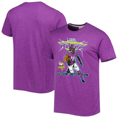 Justin Jefferson  Homage Unisex NFL Blitz Player Tri-Blend T-Shirt - Minnesota Vikings