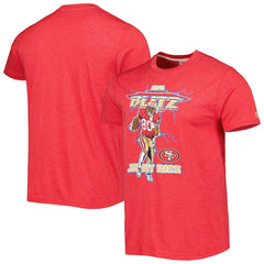 Jerry Rice  Homage Unisex NFL Blitz Retired Player Tri-Blend T-Shirt - San Francisco 49ers