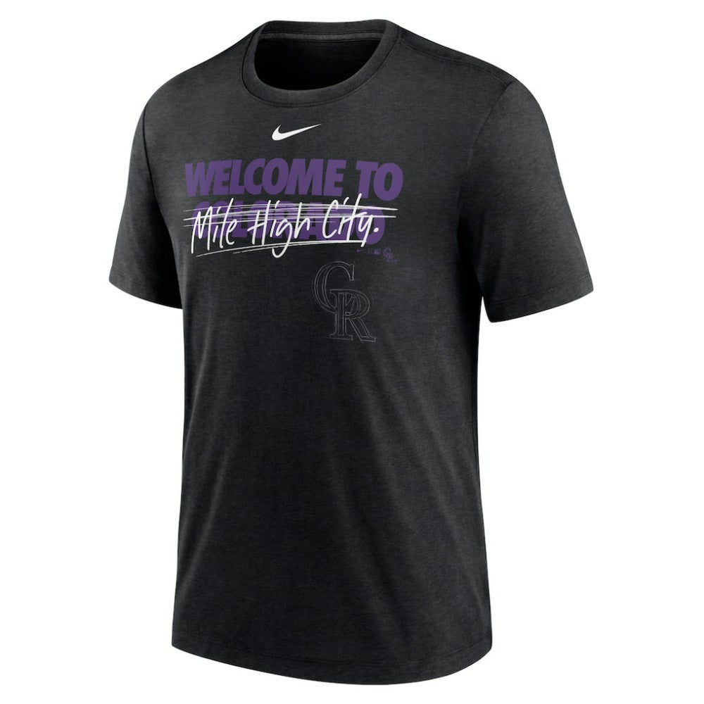 MLB Colorado Rockies Nike Home Spin Tri-Blend T-Shirt