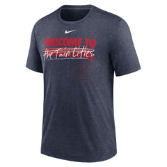 MLB Minnesota Twins Nike Home Spin Tri-Blend T-Shirt