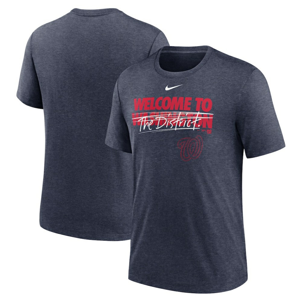MLB Washington Nationals Nike Home Spin Tri-Blend T-Shirt