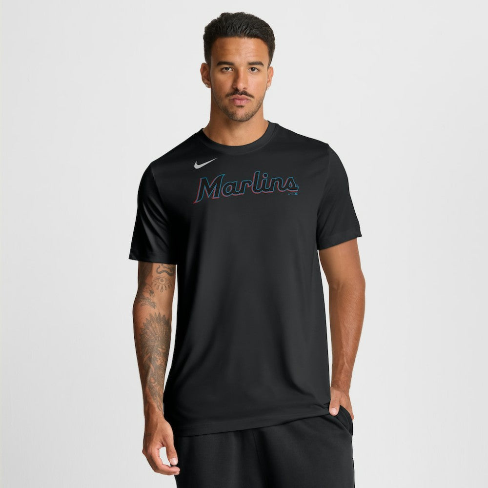 MLB Miami Marlins Nike New Legend Wordmark Dri-FIT T-Shirt