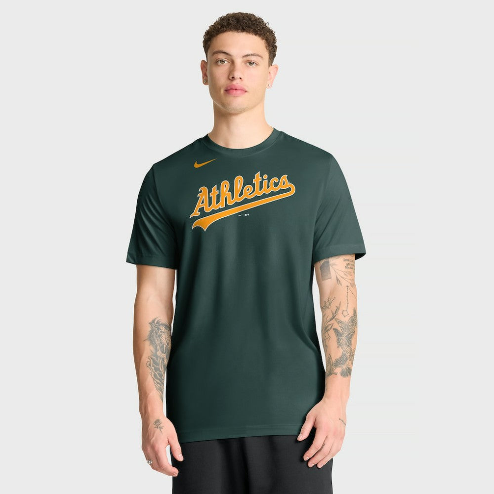 MLB Athletics Nike New Legend Wordmark Dri-FIT T-Shirt