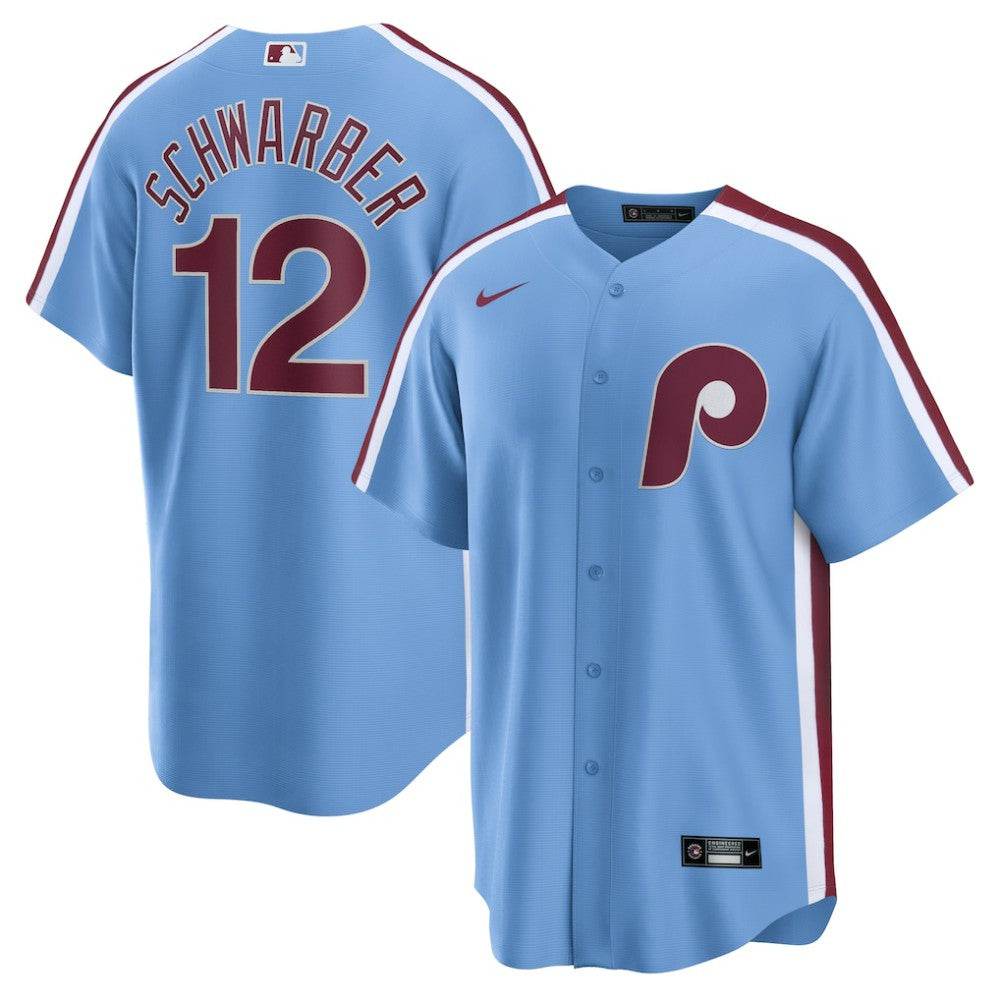 MLB Kyle Schwarber Philadelphia Phillies Nike Alternate, 1st Replica Jersey