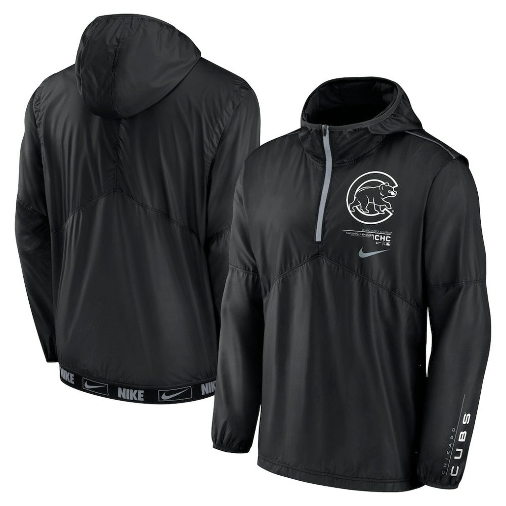 MLB Chicago Cubs Nike Authentic Night Game Performance Half-Zip Windbreaker