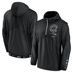MLB Chicago Cubs Nike Authentic Night Game Performance Half-Zip Windbreaker