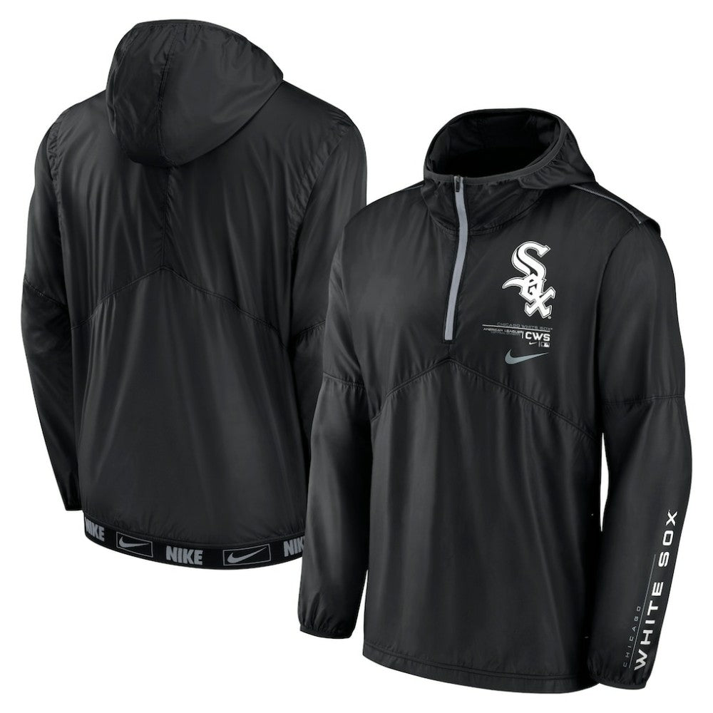 MLB Chicago White Sox Nike Authentic Night Game Performance Half-Zip Windbreaker