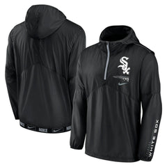 MLB Chicago White Sox Nike Authentic Night Game Performance Half-Zip Windbreaker