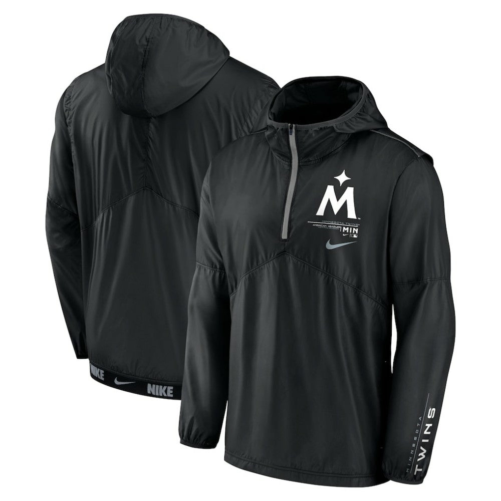 MLB Minnesota Twins Nike Authentic Night Game Performance Half-Zip Windbreaker