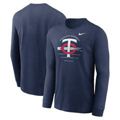 MLB Minnesota Twins Nike Over Arch Performance Long Sleeve T-Shirt