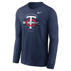 MLB Minnesota Twins Nike Over Arch Performance Long Sleeve T-Shirt