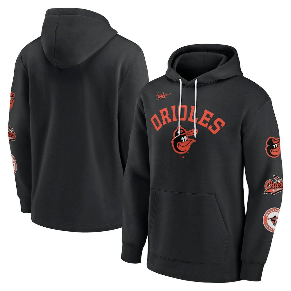 MLB Baltimore Orioles Nike Rewind Lefty Pullover Hoodie