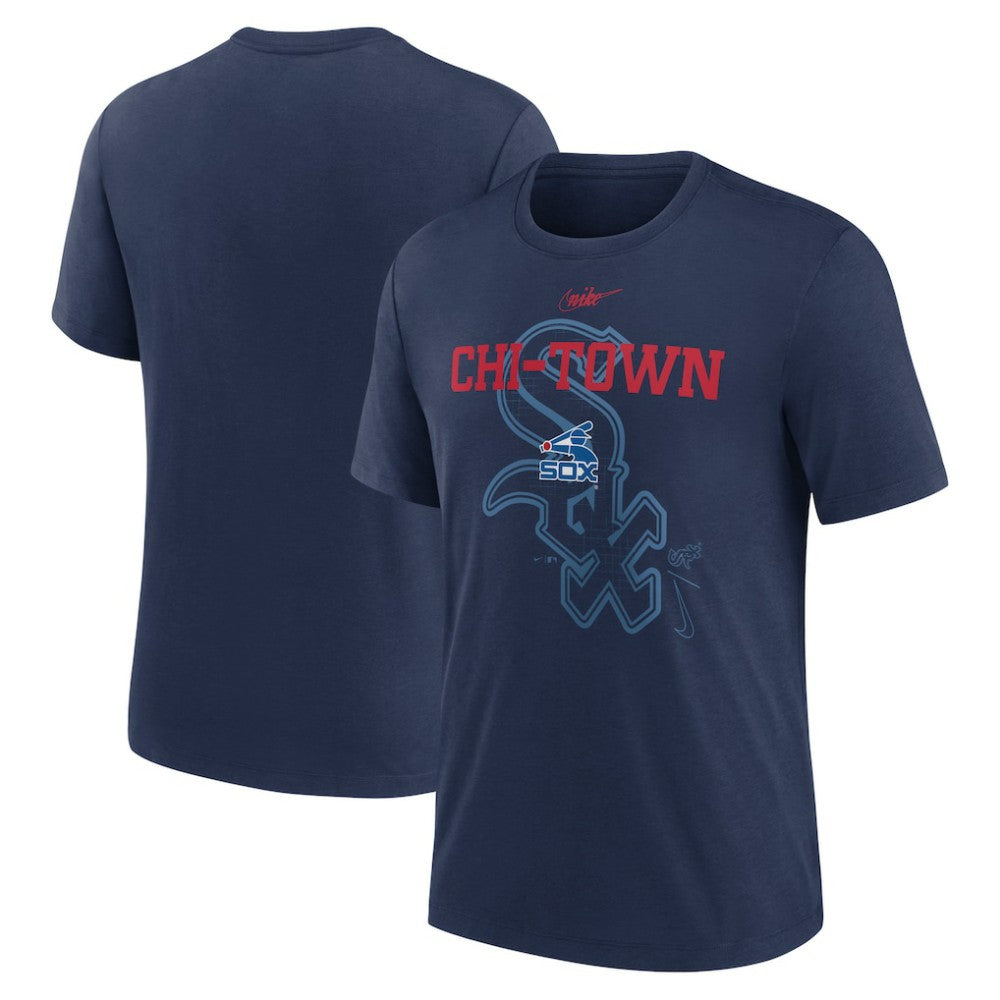 MLB Chicago White Sox Nike Rewind Retro Tri-Blend T-Shirt