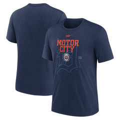 MLB Detroit Tigers Nike Rewind Retro Tri-Blend T-Shirt