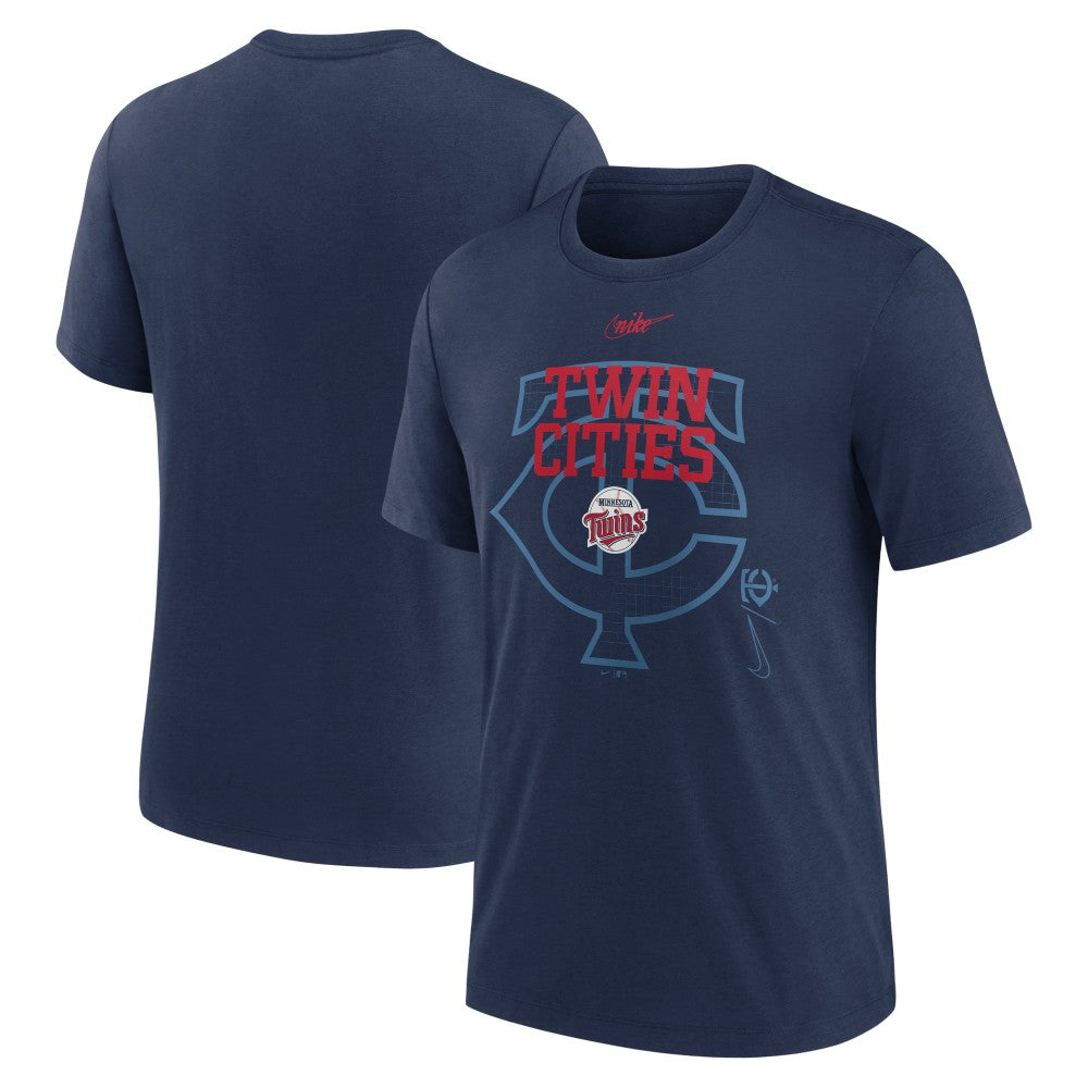 MLB Minnesota Twins Nike Rewind Retro Tri-Blend T-Shirt