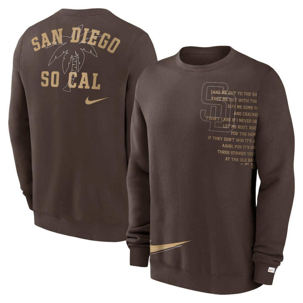 MLB San Diego Padres Nike Statement Ball Game Fleece Pullover Sweatshirt