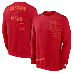MLB Boston Red Sox Nike Statement Ball Game Fleece Pullover Sweatshirt