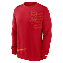 MLB Boston Red Sox Nike Statement Ball Game Fleece Pullover Sweatshirt