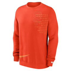 MLB San Francisco Giants Nike Statement Ball Game Fleece Pullover Sweatshirt