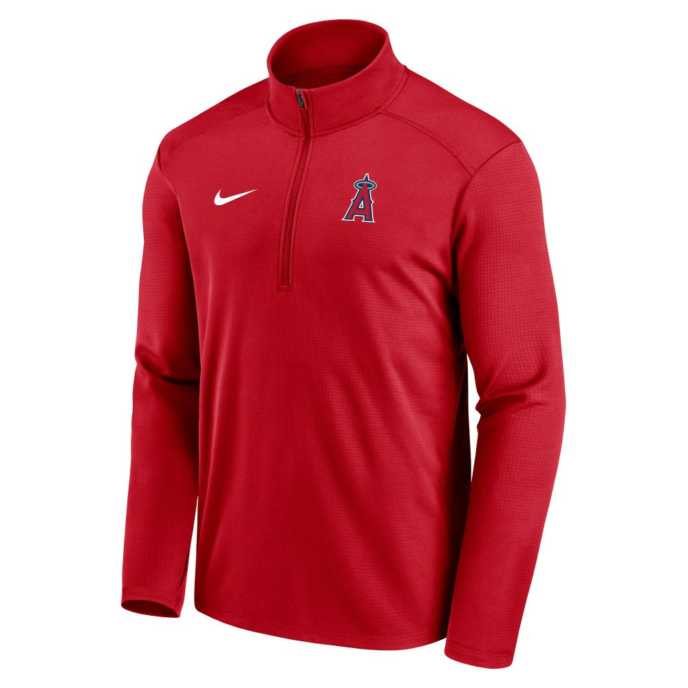 MLB Los Angeles Angels Nike Agility Pacer Lightweight Performance Half-Zip Top