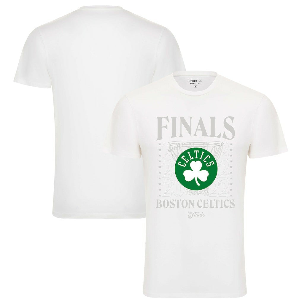 NBA Boston Celtics Sportiqe 2022 NBA Finals Stacked Hoop Bingham T-Shirt