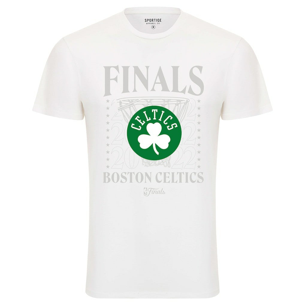 NBA Boston Celtics Sportiqe 2022 NBA Finals Stacked Hoop Bingham T-Shirt