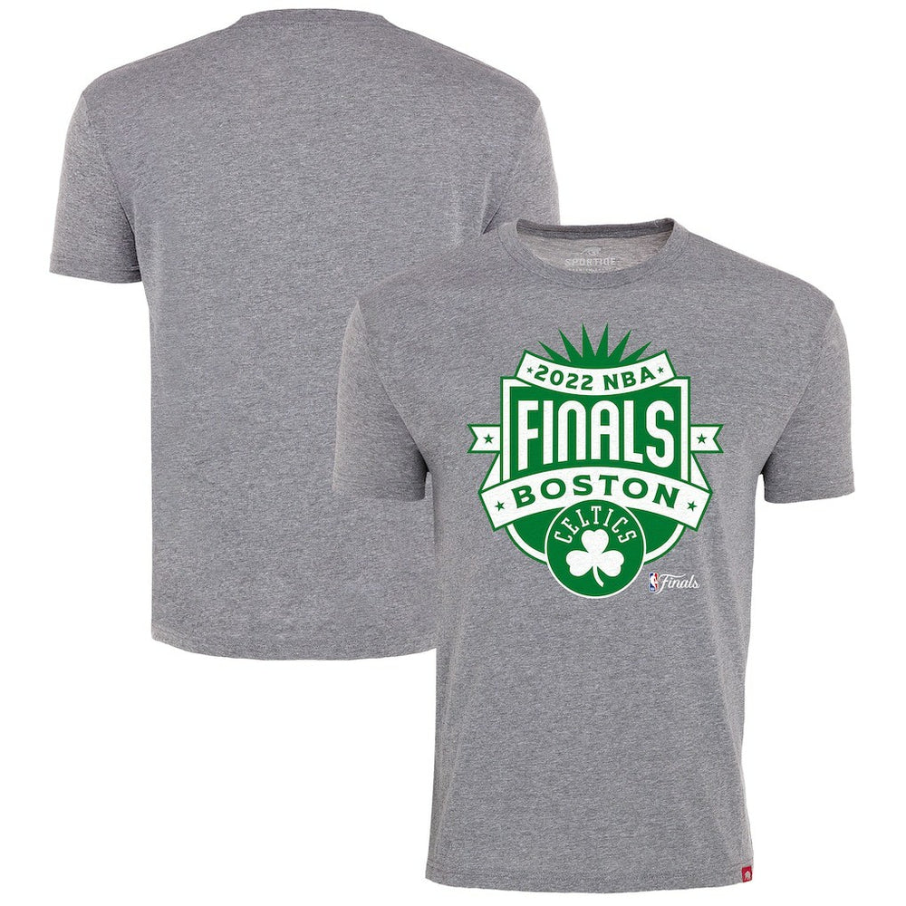 NBA Boston Celtics Sportiqe 2022 NBA Finals Crest Comfy T-Shirt