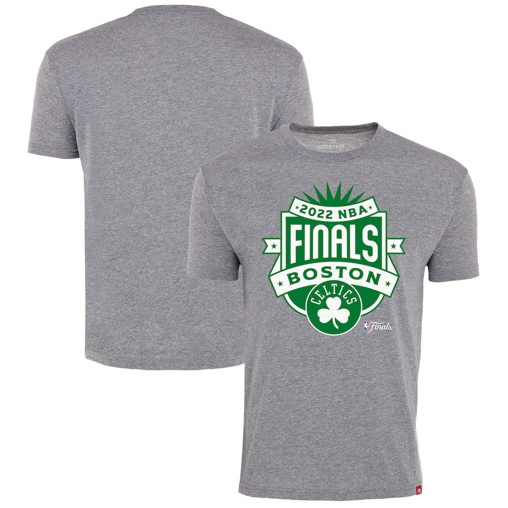 NBA Boston Celtics Sportiqe 2022 NBA Finals Crest Comfy T-Shirt