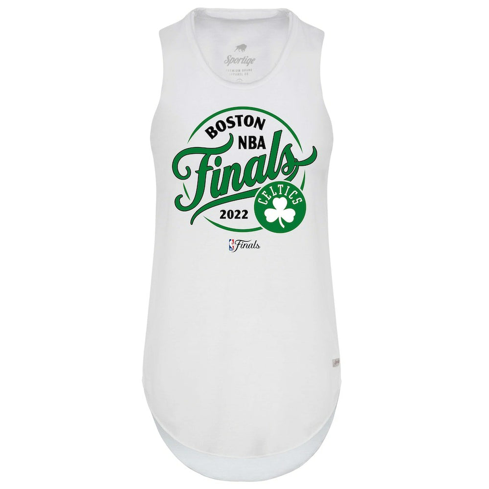 NBA Boston Celtics Sportiqe Women's 2022 NBA Finals Janie Tri-Blend Tank Top