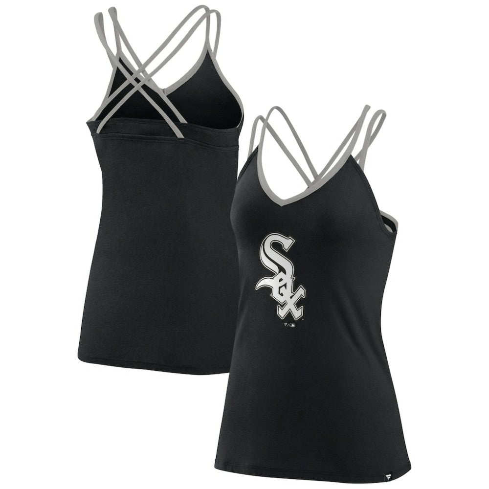 MLB Chicago White Sox Fanatics Women's Barrel It Up Cross Back V-Neck Tank Top