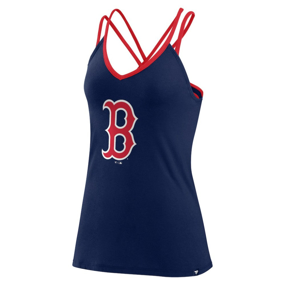 MLB Boston Red Sox Fanatics Women's Barrel It Up Cross Back V-Neck Tank Top