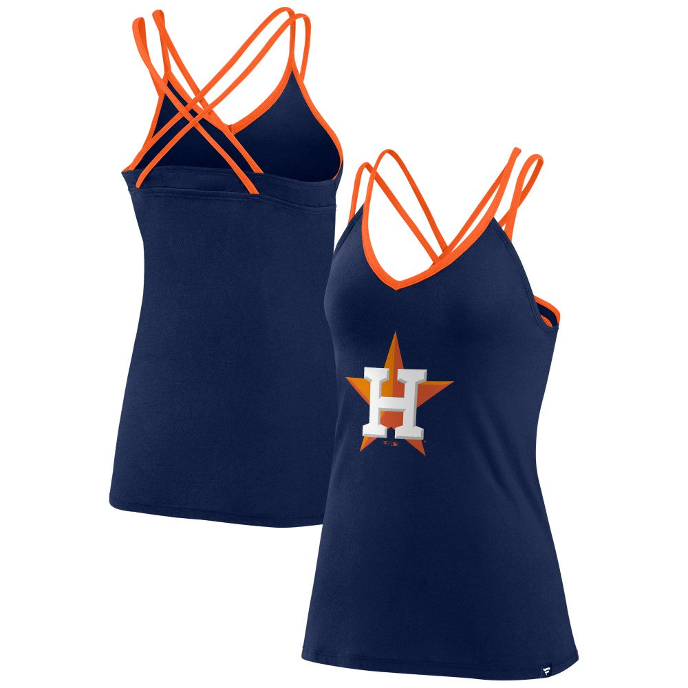 MLB Houston Astros Fanatics Women's Barrel It Up Cross Back V-Neck Tank Top