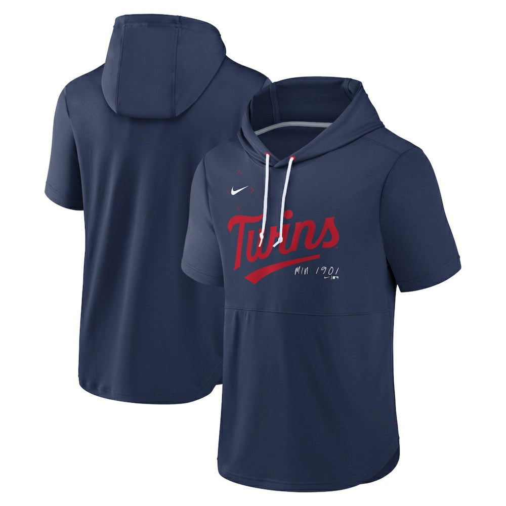 MLB Minnesota Twins Nike Springer Short Sleeve Team Pullover Hoodie