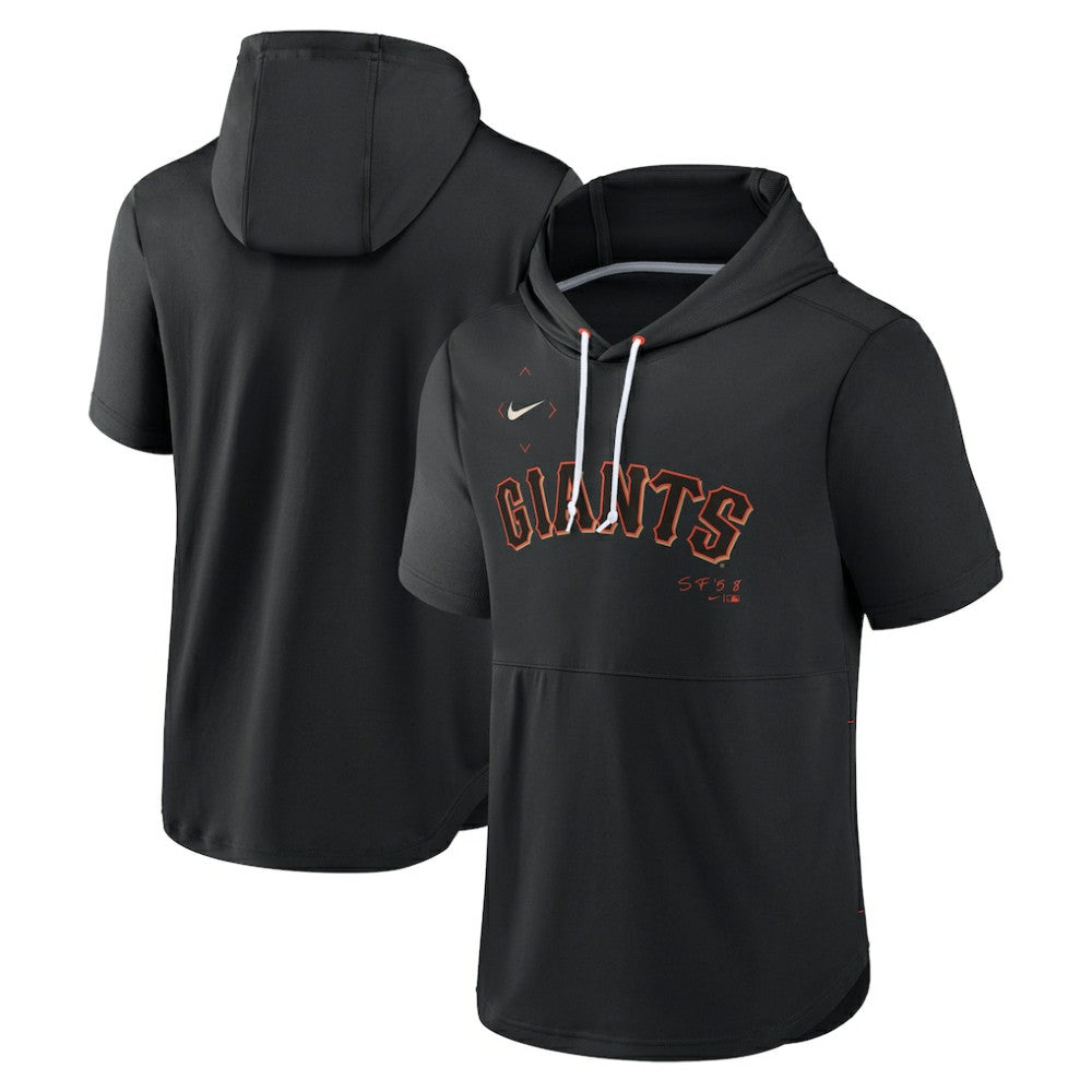 MLB San Francisco Giants Nike Springer Short Sleeve Team Pullover Hoodie