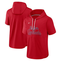 MLB St. Louis Cardinals Nike Springer Short Sleeve Team Pullover Hoodie