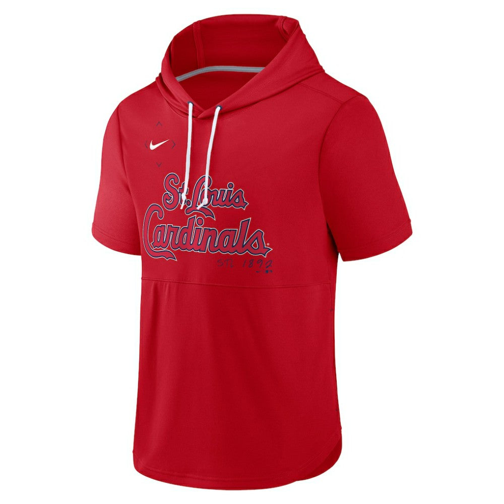 MLB St. Louis Cardinals Nike Springer Short Sleeve Team Pullover Hoodie