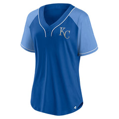 MLB Kansas City Royals Fanatics Women's Ultimate Style Raglan V-Neck T-Shirt