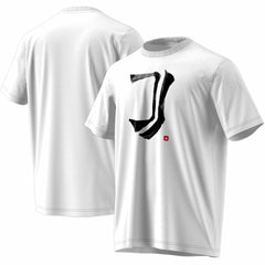 Juventus Chinese Calligraphy T-Shirt - Adidas White